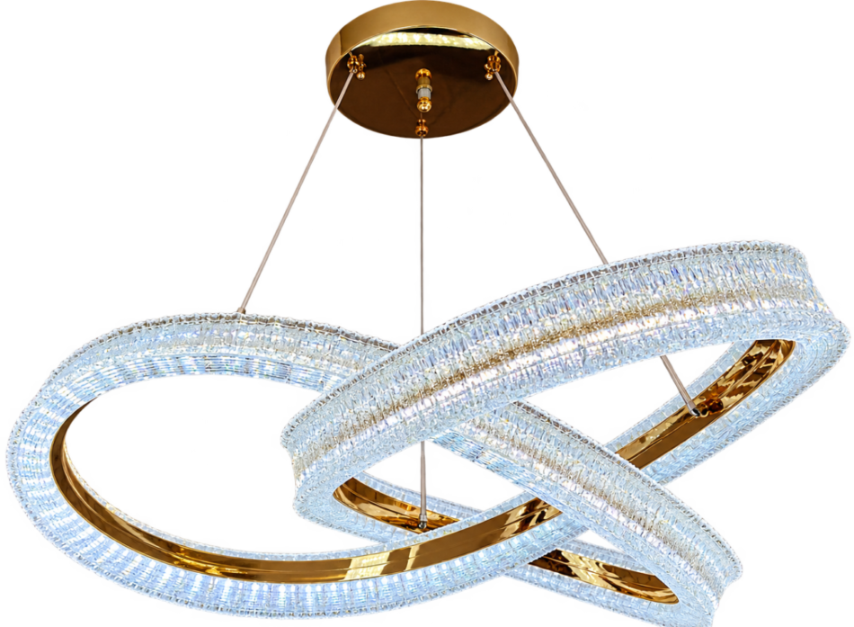 نجفة مودرن مصنوعة من الالمونيوم المستورد باضاة LED